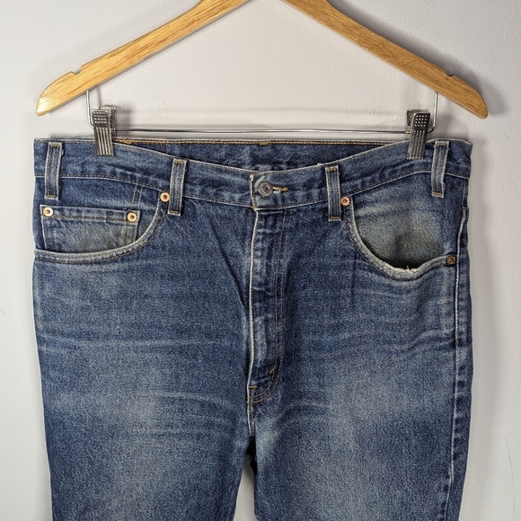 Levi Strauss & Co. 517 boot cut 36x30 men's denim Jeans 100% cotton made in USA - Picture 2 of 8